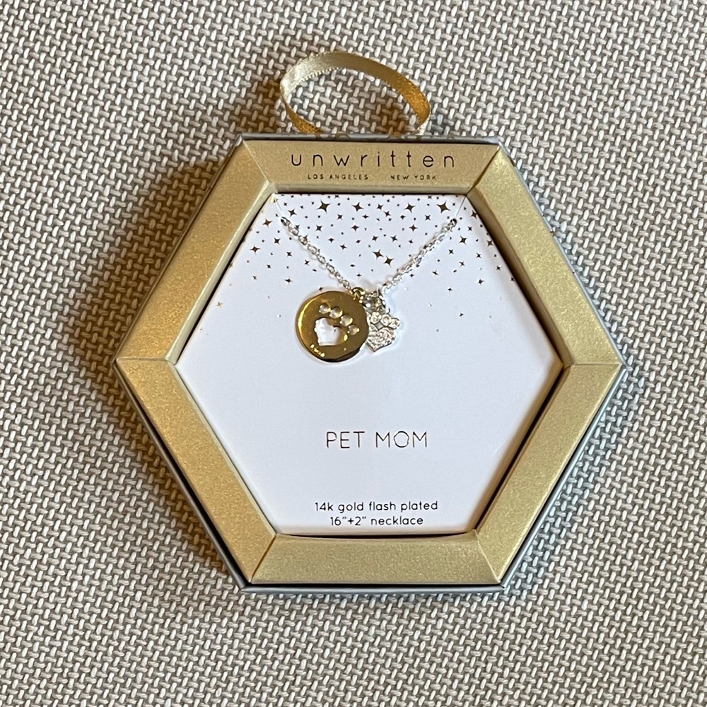 UNWRITTEN Two Tone Pet Mom Necklace! - Picture 3 of 5